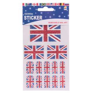 REMOVABLE NAIL ART UNION JACK STICKERS (OLYMPICS, JUBILEE, etc)~ £1 