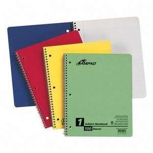  Ampad® Twin Wire Subject Notebook, College/Med Rule, 8 1 