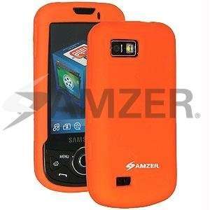  Amzer Silicone Skin Jelly Case   Orange Cell Phones 