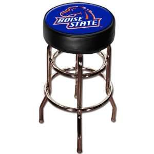  Boise State Double Rung Chrome Bar Stools w/vinyl Top 