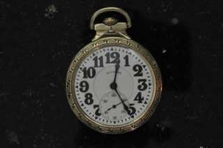 VINTAGE 16 SIZE ILLINOIS 60 HOUR BUNN SPECIAL 21J POCKET WATCH KEEPING 