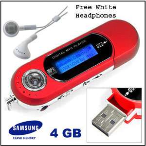 RHINO 4GB MP3 MUSIC PLAYER WITH LCD SCREEN FM RADIO USB  