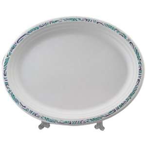 Chinet Potent 9 3/4 Inch by 12 1/2 Inch Premium Strength Paper Platter 