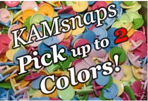 100 KAM Plastic Resin Snaps for Cloth Diapers Bumgenius Colors 