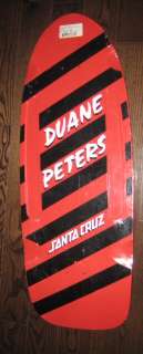 Santa Cruz Duane Peters Skateboard Reissue Deck New in Shrink Ltd 