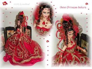 Asian Princess Sakura       OOAK Barbie from Bethboul 