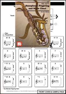   Sheet Music   Sax Saxophone Fingering and Scale Chart by Eric Nelson