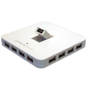  13 Port Hi Speed USB 2.0 External Hub, White