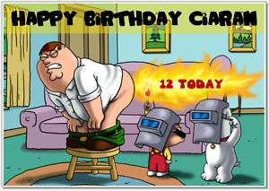 Family Guy Humour Personalised Birthday Card A5  