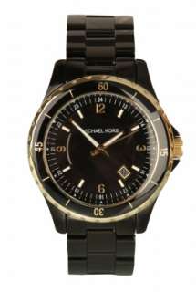 Black IP 3 Hand Watch by Michael Kors Watches   Black   Buy Watches 