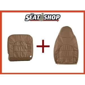  2000 Ford F250/350 Med Parchment Leather Seat Cover Bottom 