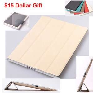  iPad 2 Luxury PU Leather Smart Cover Case, Cover Front and 