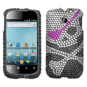  Skull Diamante Protector Cover for HUAWEI M865 (Ascend II 