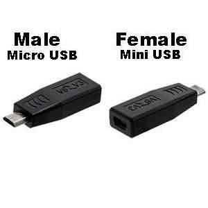 New Universal Mini USB Female To Micro USB Male Adapter Converter Plug 