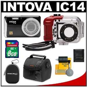 Intova IC14 Sports Digital Camera with 180 Waterproof Housing (Black 