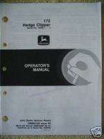 John Deere 172 Hedge Clipper Trimmer (100001 Up) Operator Manual 