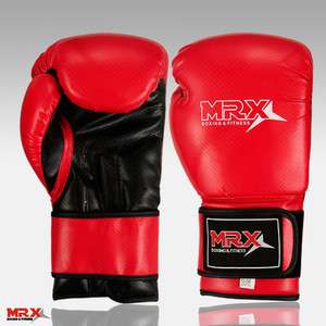 MRX Leather Boxing Gloves Sparring MMA Punch Bag Training Kickboxing 
