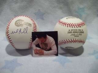 Mark Buehrle White Sox Signed 2005 WS Baseball w/PIC  