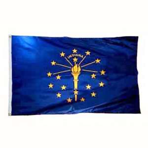   10 Feet Indiana Nylon   indoor State Flags Made in US.