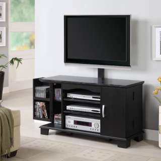 42 Black Wood Plasma/LCD TV Stand Console with Mount  