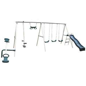Flexible Flyer Fun Fantastic Swing Set with Plays  Sports 
