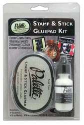 Stamp & Stick Gluepad is a clear, heat activated adhesive solution for 