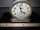 very old antique liberator nickel plated alarm clock by ingraham