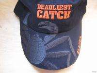 New Alaska DEADLIEST CATCH Hat Ball Cap Orange Crab Detailed Hot Hat 