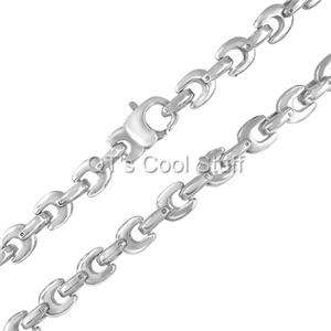 9mm MARINE ANCHOR STAINLESS STEEL LINK CHAIN NECKLACE  