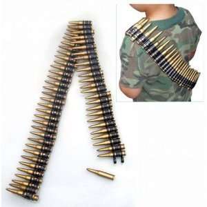 Military Bullet Belt : Plastic Toy Ammo Bandoleer Army 