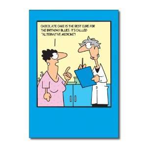   Medicine Funny Happy Birthday Greeting Card: Office Products