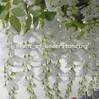 1x 80cm/31Artificial Silk Wisteria Bush Flower Vine Wedding Garland 