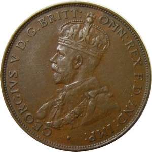 elf Australia 1 Penny 1935 George V  