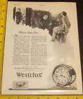 Vintage Salesman Display Case Westclox Alarm Clocks  