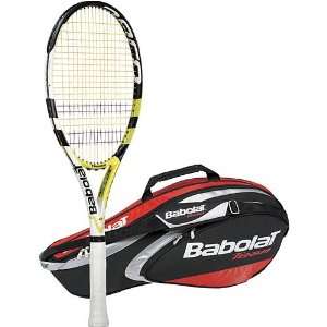 Babolat AeroPro Drive Cortex Tennis Racquet & 3 Pack Bag Bundle 