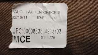 AUTHENTIC RALPH LAUREN CHECKS LARGE TOTE BAG   MSRP$298.00 