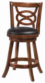   Cappuccino Finish Swivel Counter Height Stool Chairs by Coaster 101929