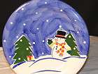 Cooks Club Christmas Plate Snowman/Christ​mas Tree