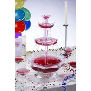 Lighted Party Beverage Fountain (Punch Bowl), Operates on both 