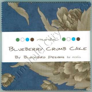 Moda Blueberry Crumb Cake   4 Charm Packs   168 5 Cotton Quilt 