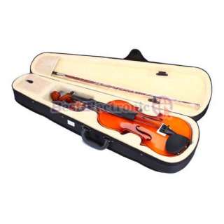  Natural Color Acoustic Violin Natural Color + Case+ Bow + Rosin