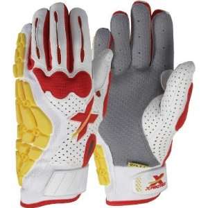 White/Red RAYKR Protective Gloves   RIGHT LARGE   Equipment   Baseball 
