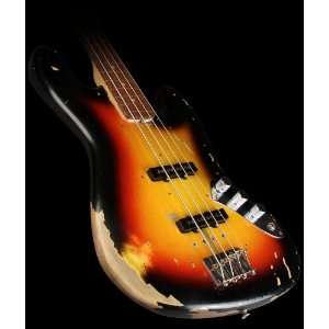  Tribute Jazz Bass Guitar 3 Tone Sunburst Musical Instruments