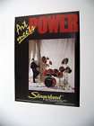Slingerland Drum Kit Set drums 1985 print Ad