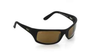 Maui Jim   Peahi Polarized Sunglasses Matte Black Frame/HCL Bronze 