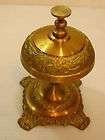 LOVELY VINTAGE, SOLID BRASS, DECORATED, CALL BELL.