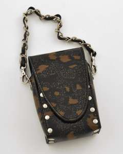 Leopard Glitter Print Cell Phone Camera Case Bag Cover  