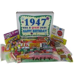 65th Birthday Gift Box 1947  Retro Candy Grocery & Gourmet Food