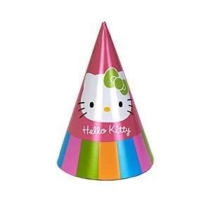  Party Supplies   Hello Kitty Hats (8) Toys & Games