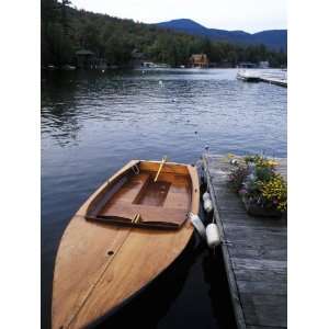 Boating at Whiteface Marina in the Adirondack Mountains, Lake Placid 